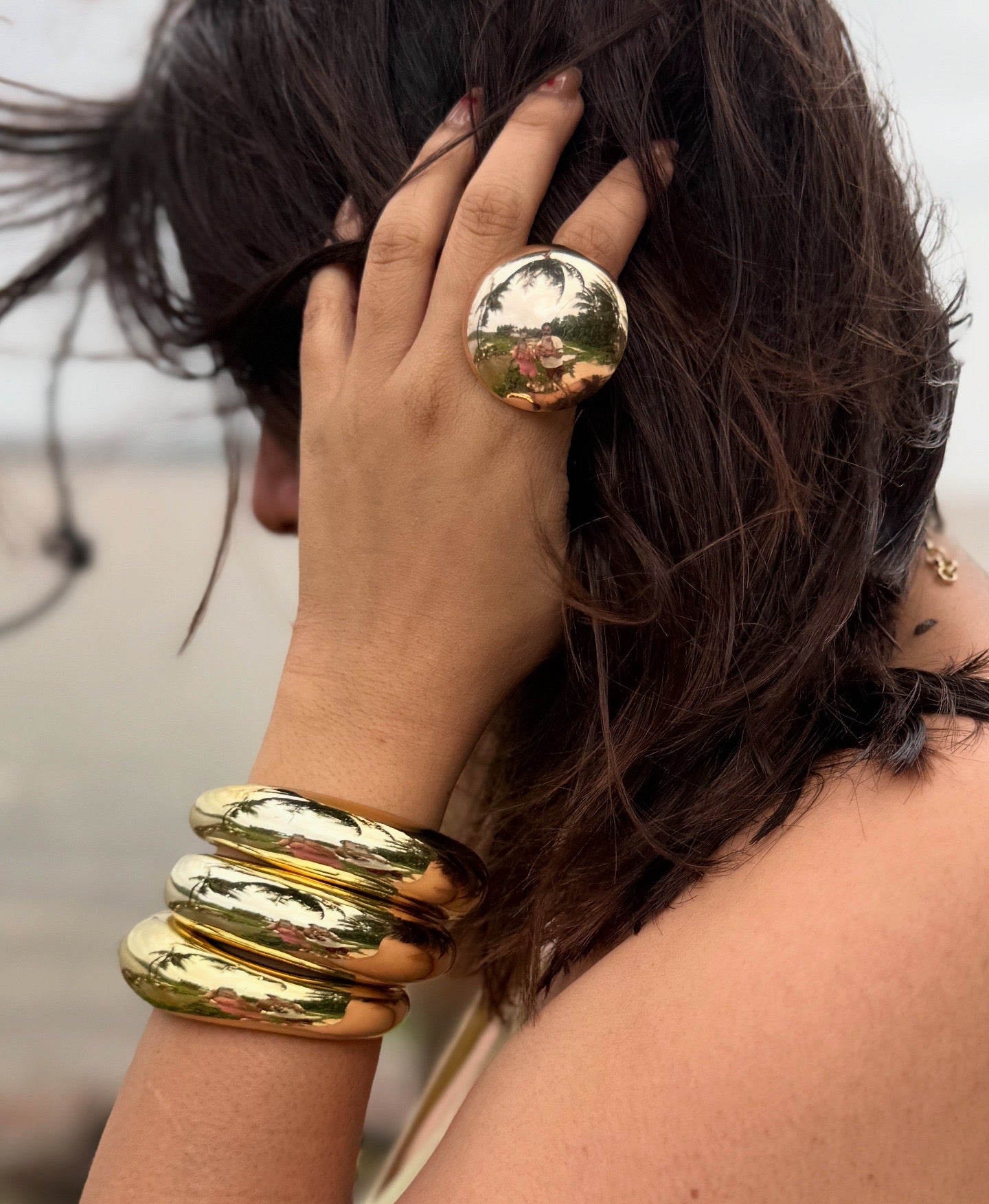 Chunky bracelet stack
