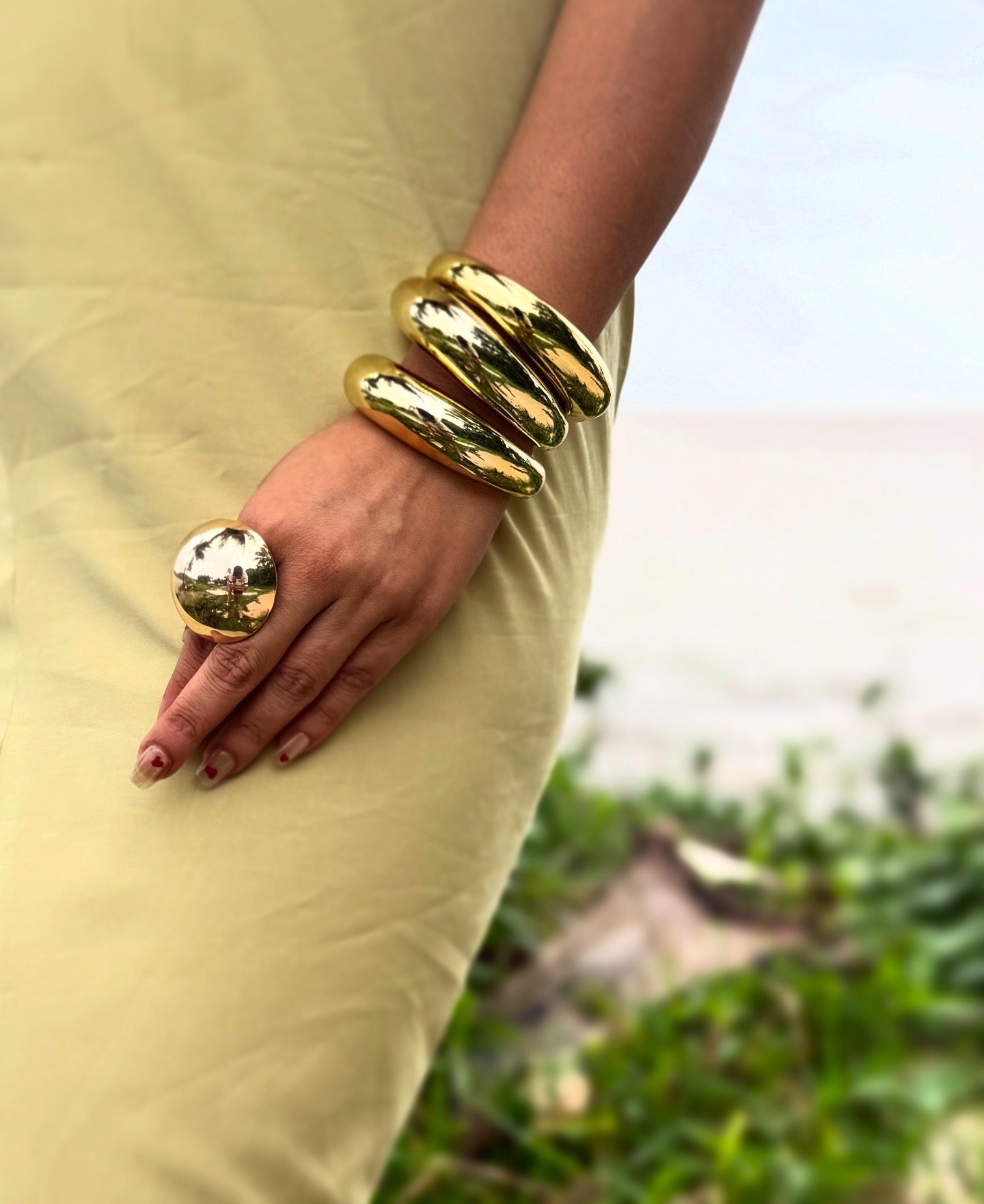 Chunky bracelet stack