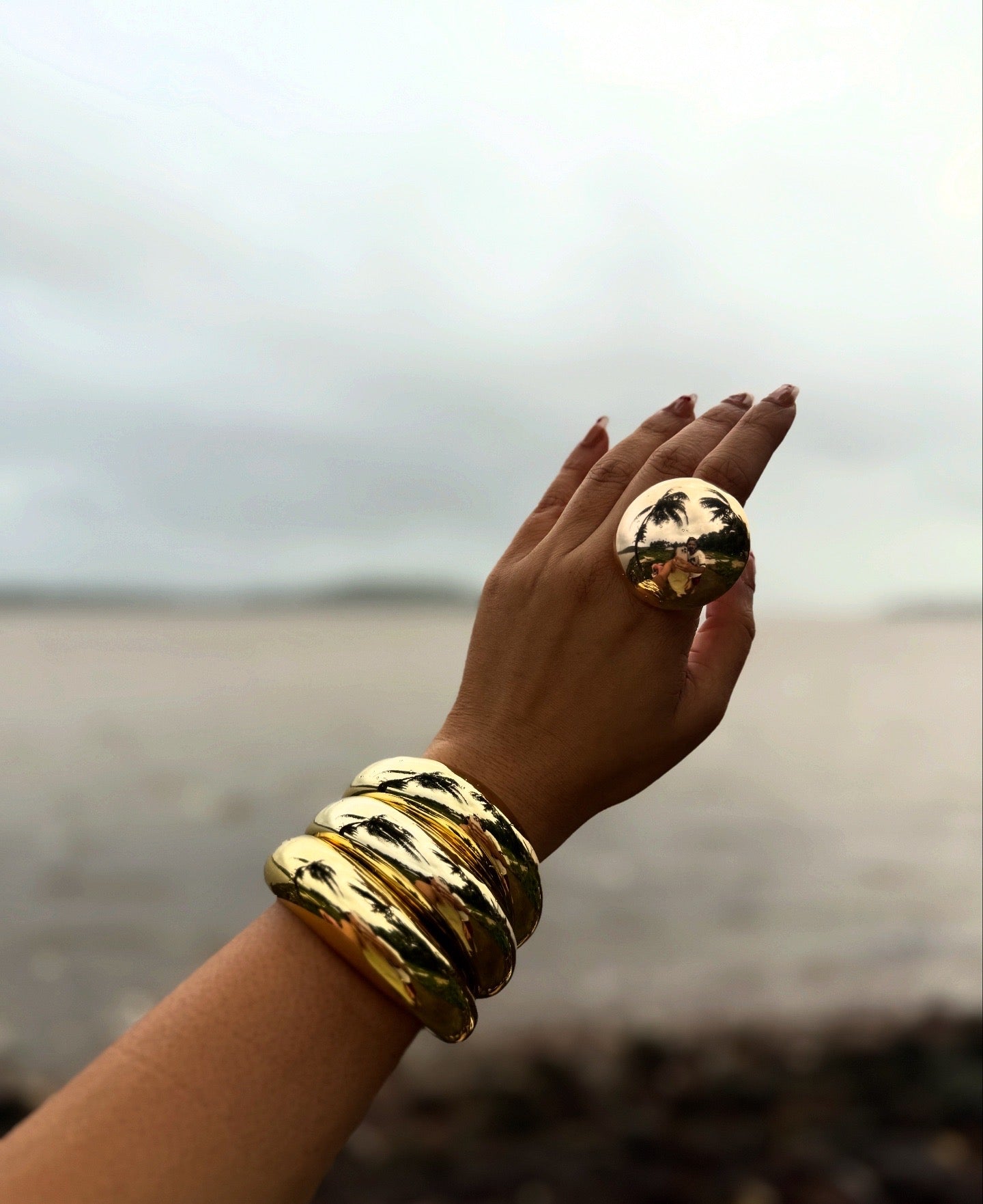 Chunky bracelet stack