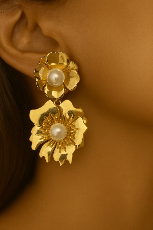 Shine pearl earrings