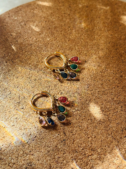 Everyday mini multicolour earrings
