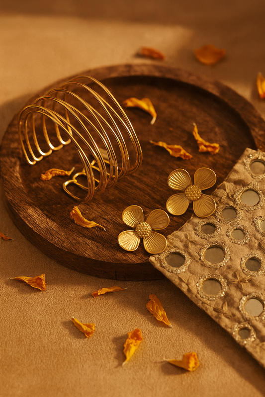 The Wave Of Gold Cuff