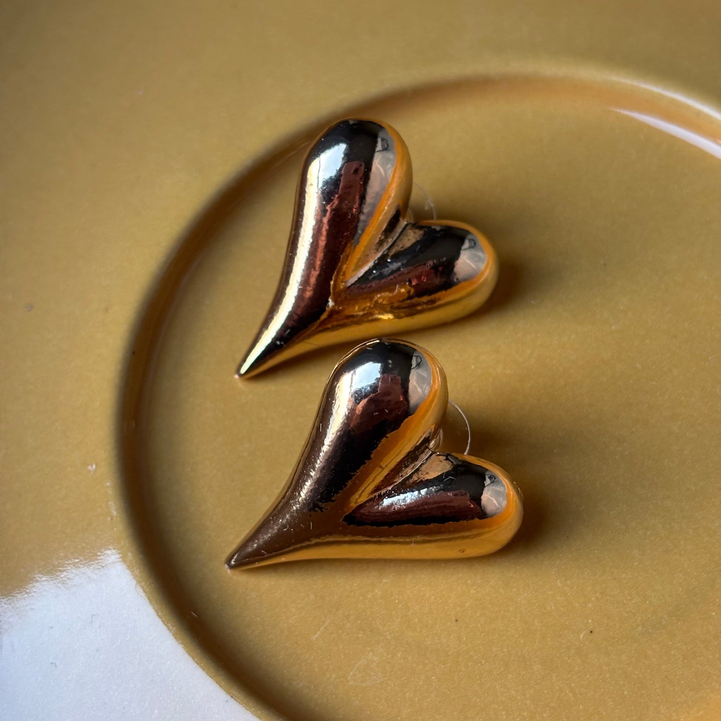 The Golden Heart Earrings